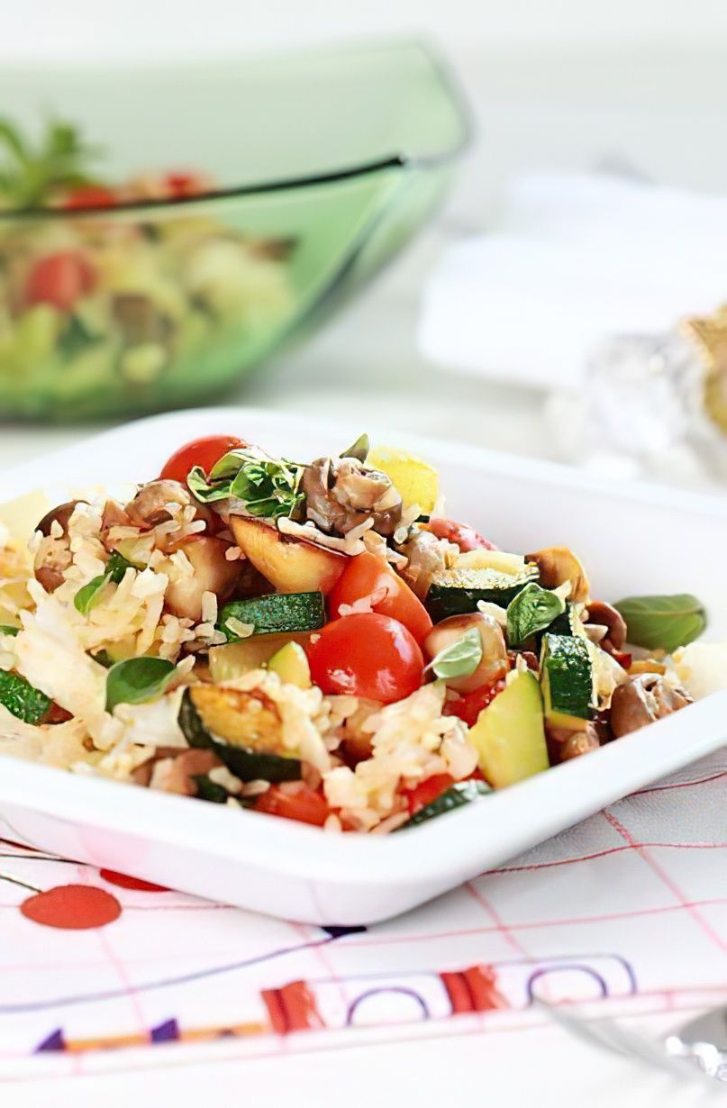 Salade de riz aux légumes