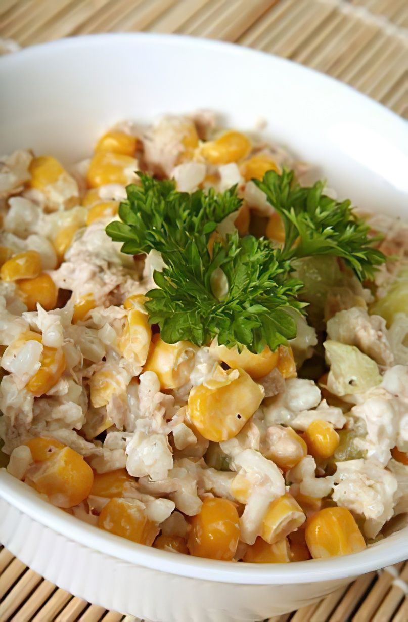 Salade de thon au maïs
