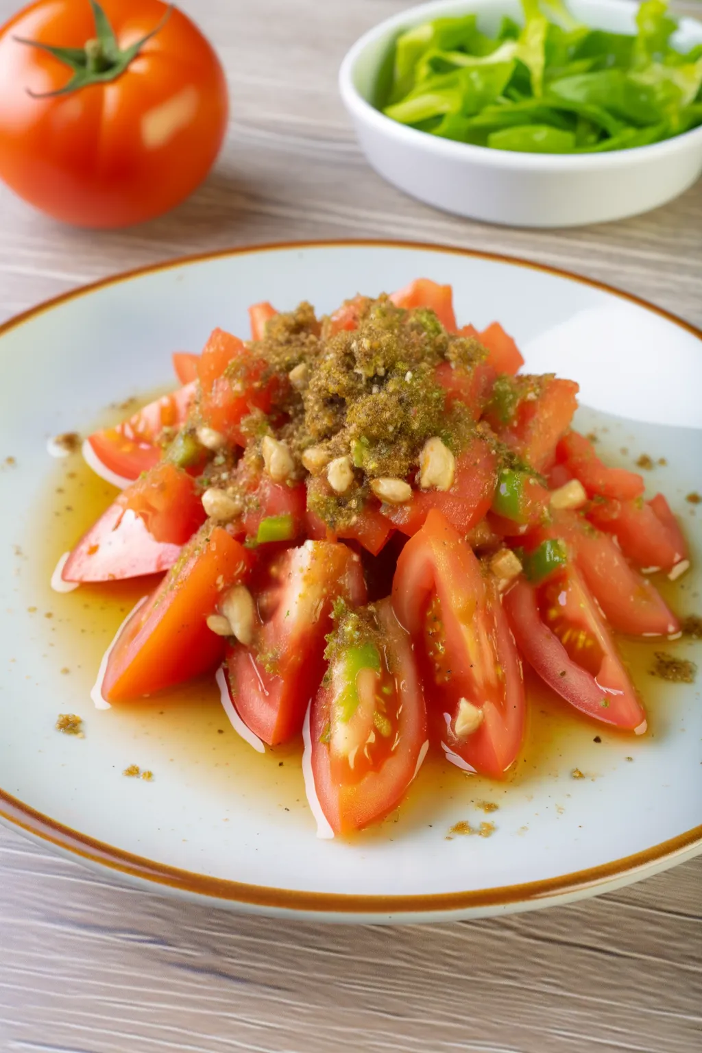 Salade de tomates au zaatar