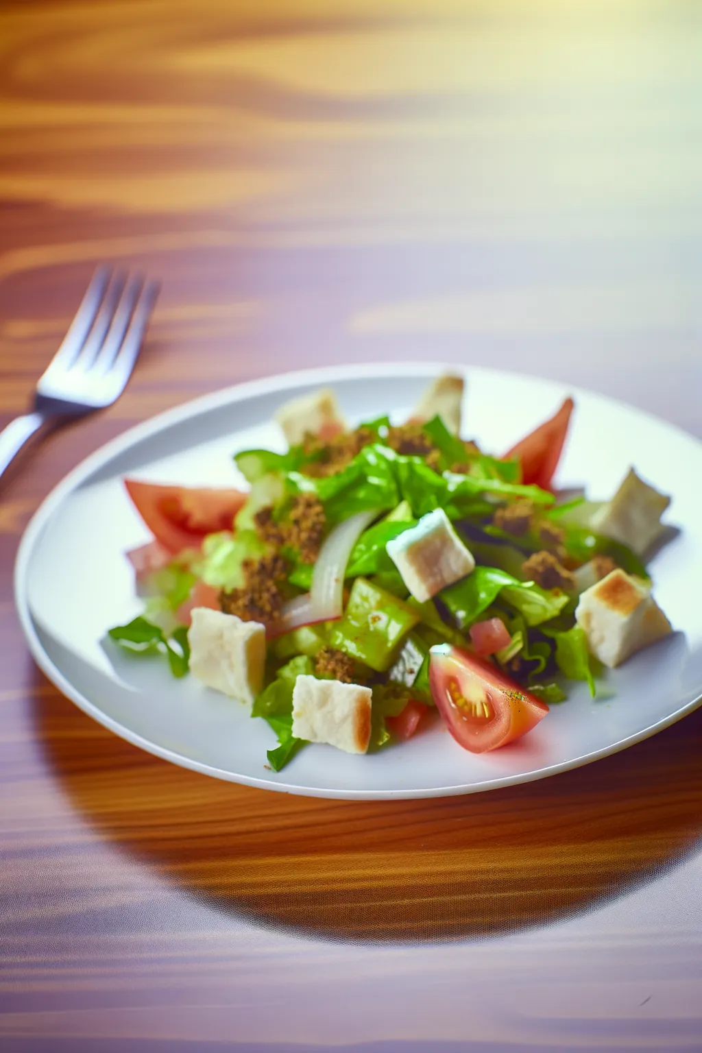 Salade fattoush au zaatar