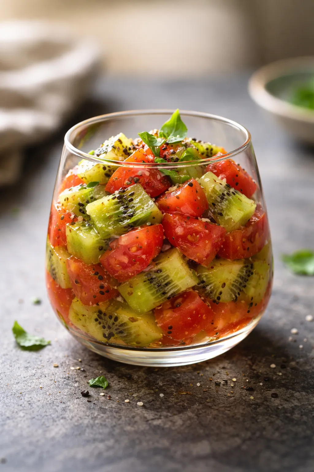 Salade de kiwi et tomate