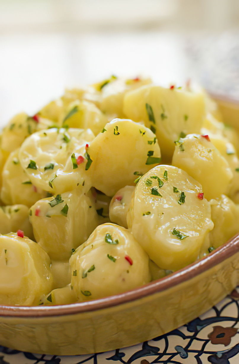 Salade pommes de terre et oignons