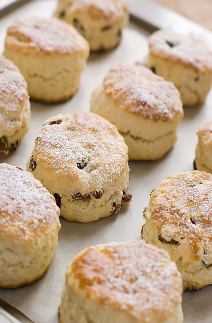Scones aux raisins secs