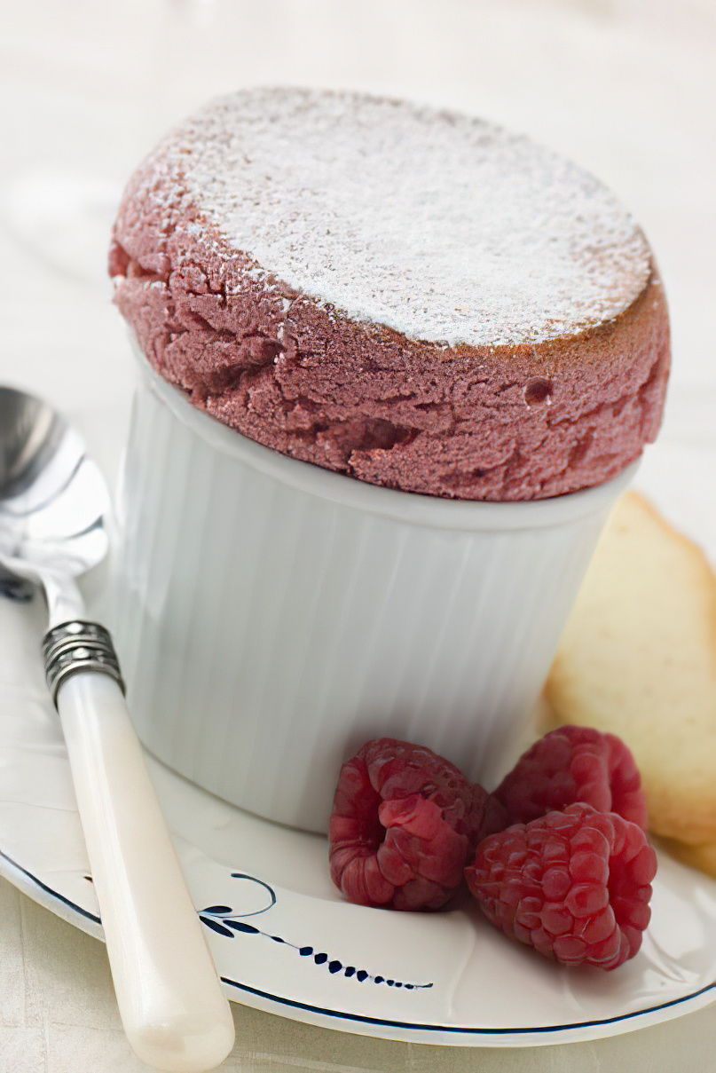 Soufflé aux framboises