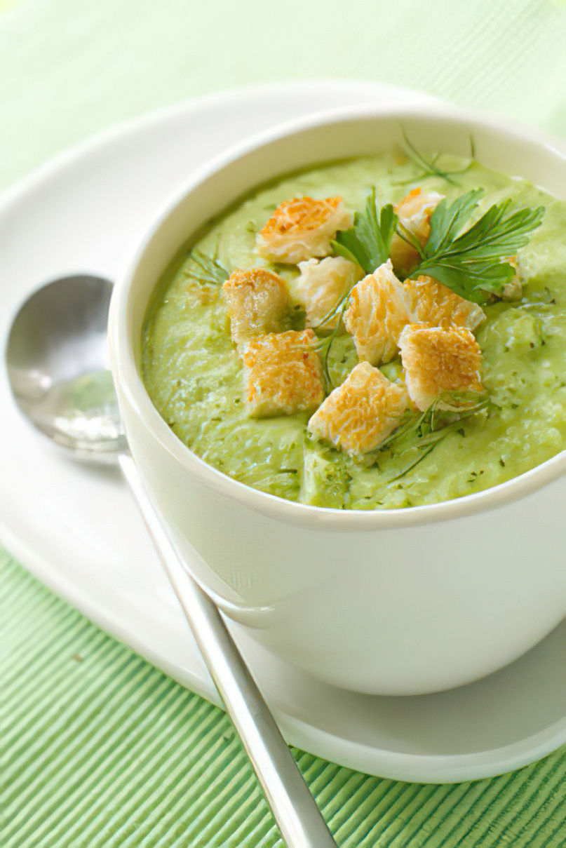 Soupe aux légumes verts