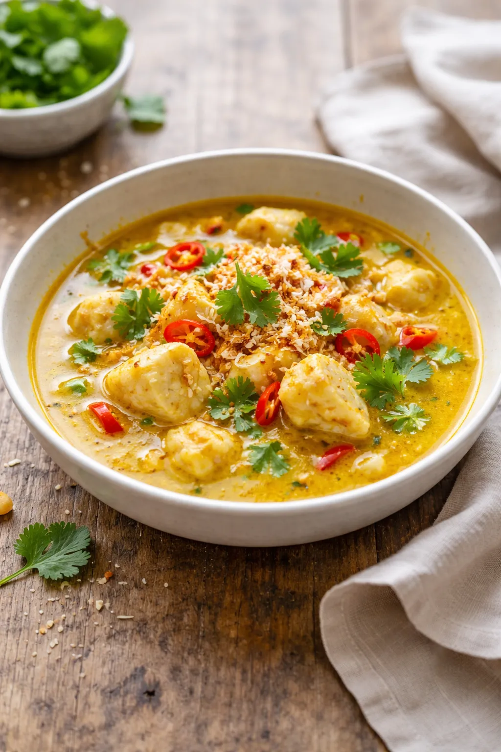 Soupe de poisson à la noix de coco