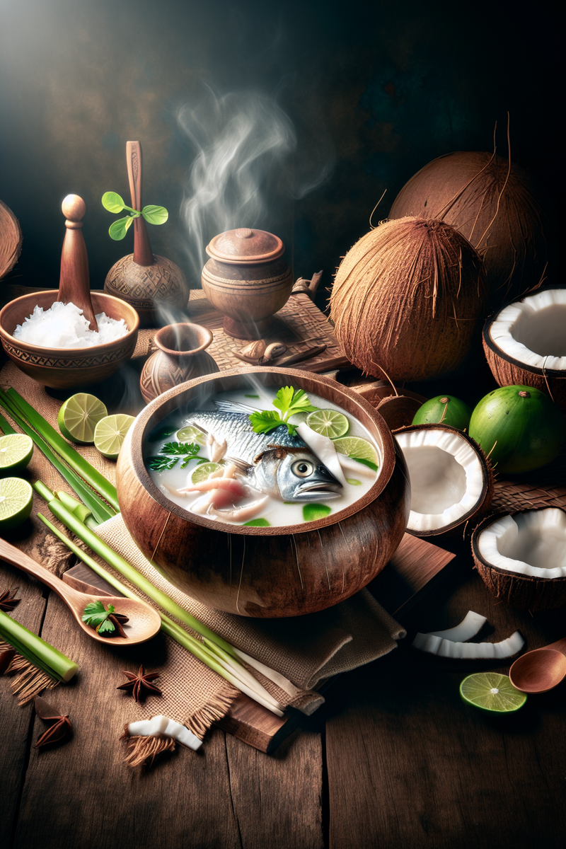 Soupe de poisson à la noix de coco