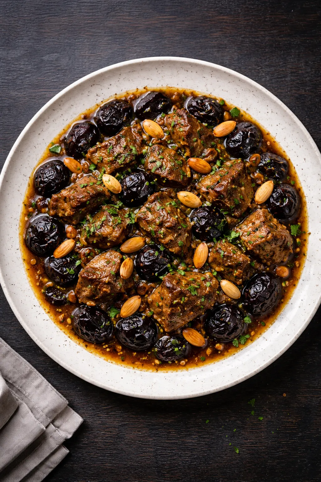 Tajine d'agneau aux pruneaux