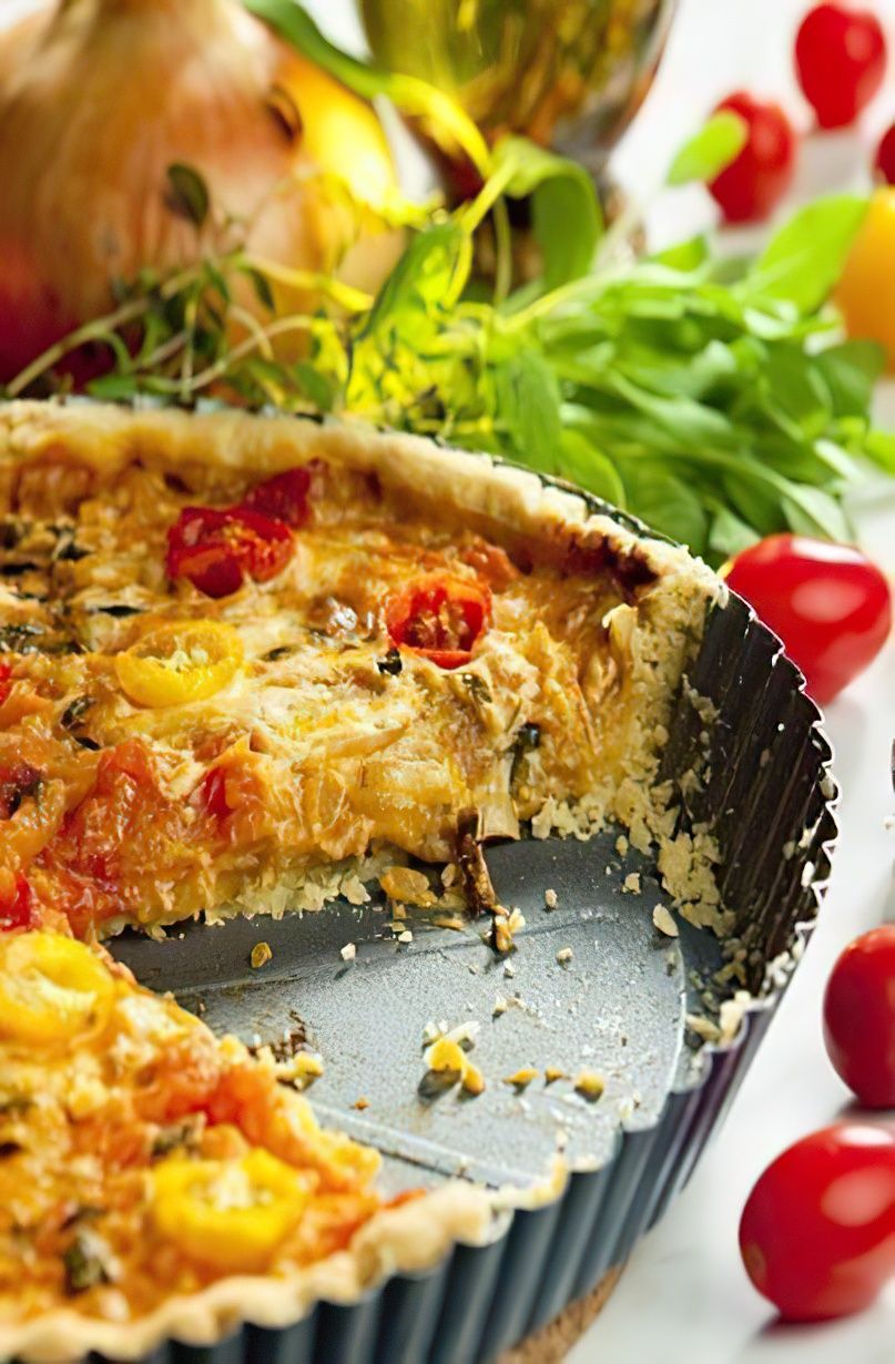 Tarte chèvre et tomates