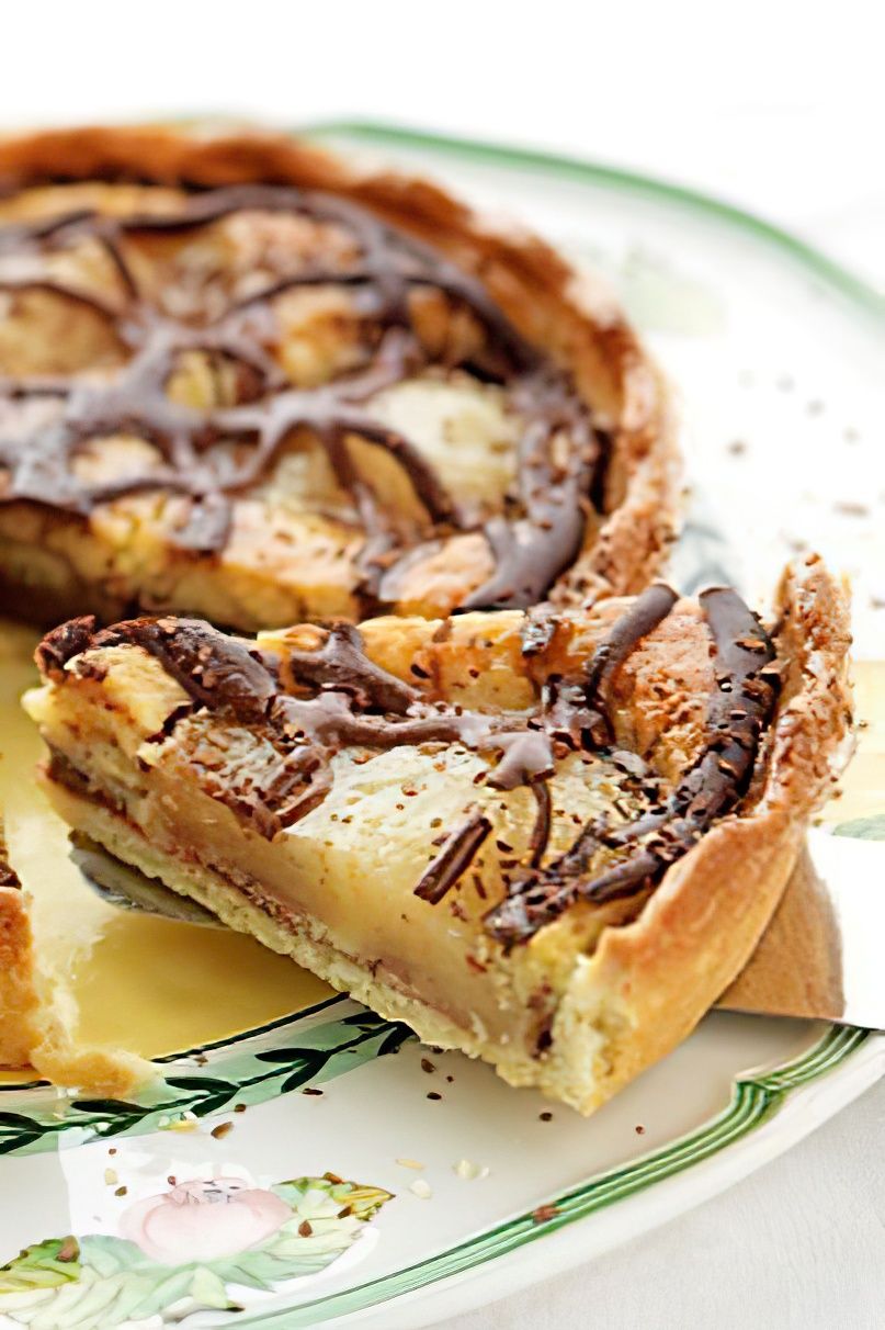 Tarte chocolat poire