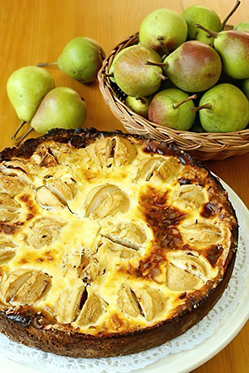 Tarte poire amandine