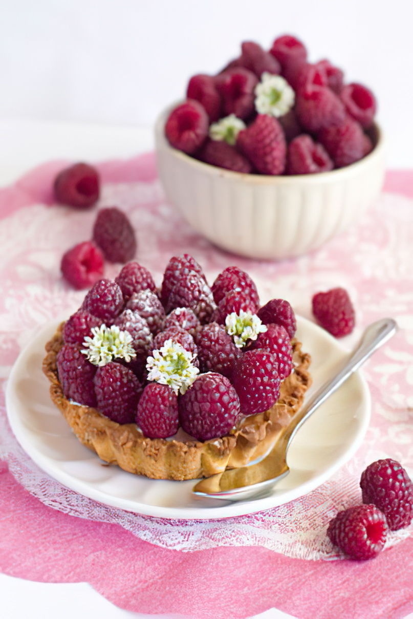 Tartelettes aux framboises