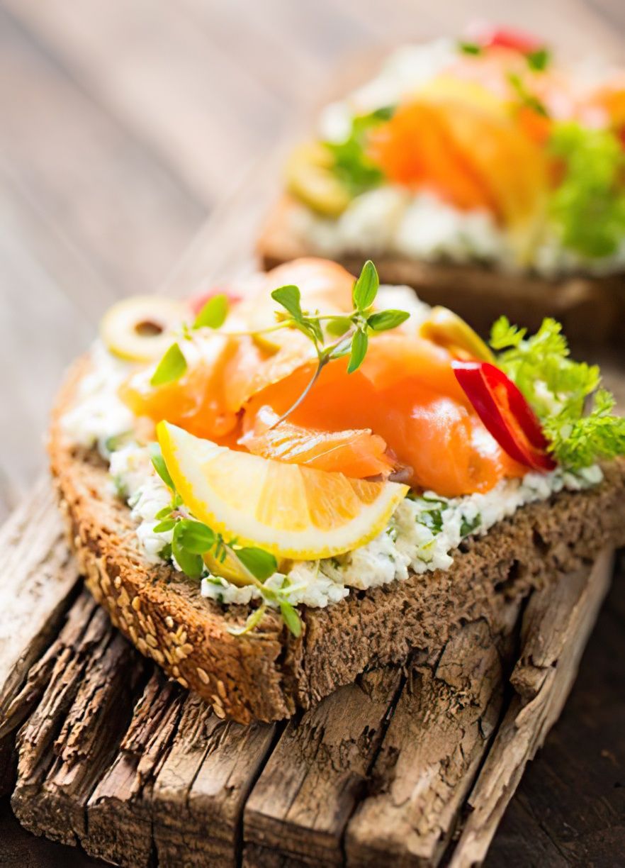 Toasts au saumon et boursin