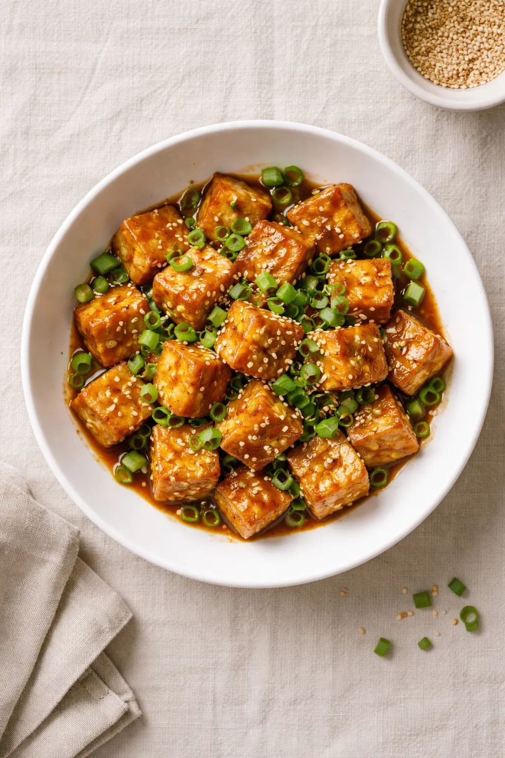 Tofu Croustillant Sauce à la Maïzena