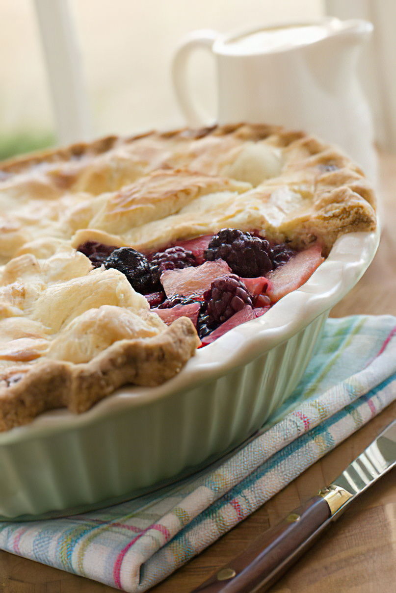 Tourte pommes et framboises
