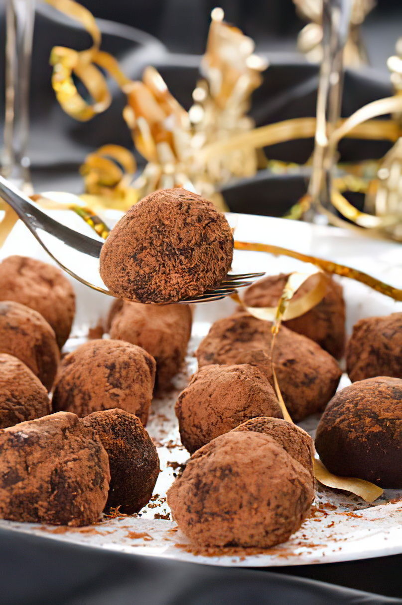 Truffes faciles au chocolat et cacao