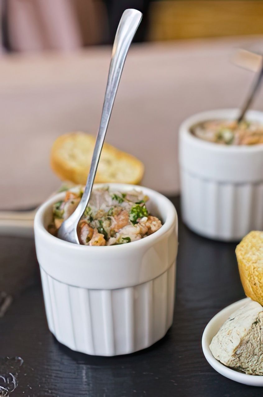 Verrines saumon ricotta